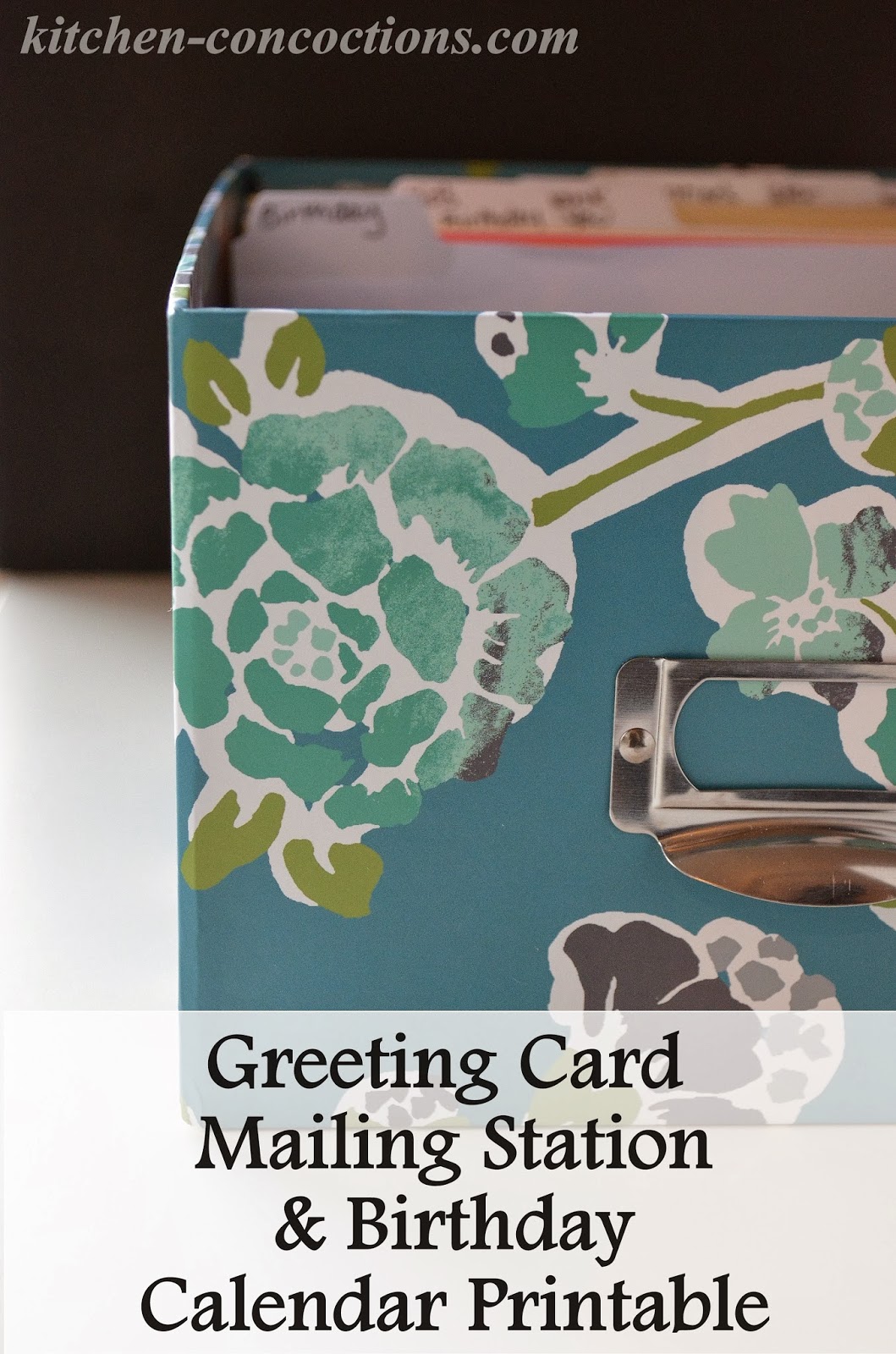 Crafty Concoctions Greeting Card Mailing Station and Birthday and