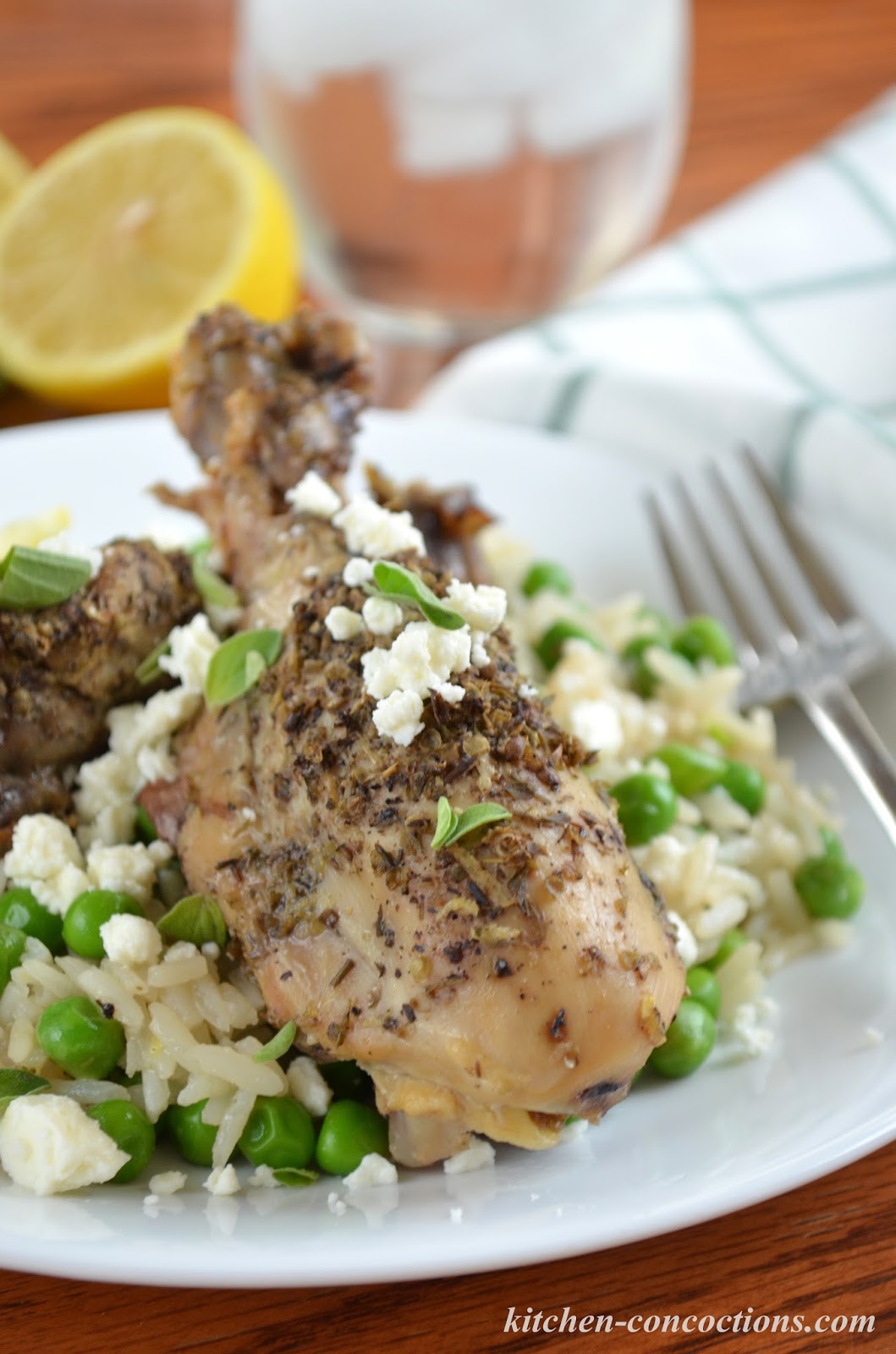 Slow Cooker Lemon Feta Chicken Drumsticks Kitchen Concoctions