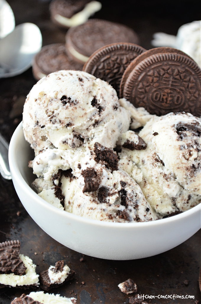 Cookies and Cream Ice Cream Recipe - Kitchen Concoctions