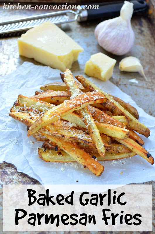 Baked Garlic Parmesan Fries Kitchen Concoctions