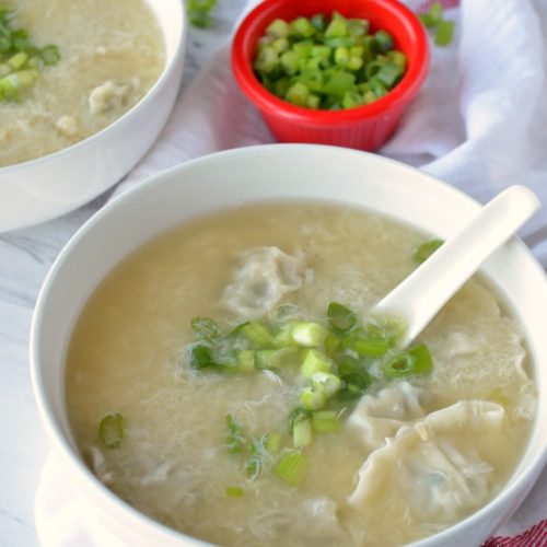 Order Wonton Egg Soup food online from No.1 Chinese Kitchen store, Pittsburgh on bringmethat.com